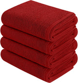 burgundy hand towel