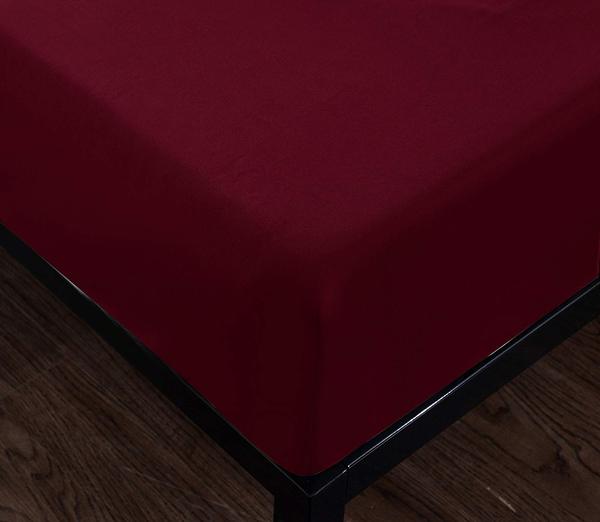burgundy fitted sheet