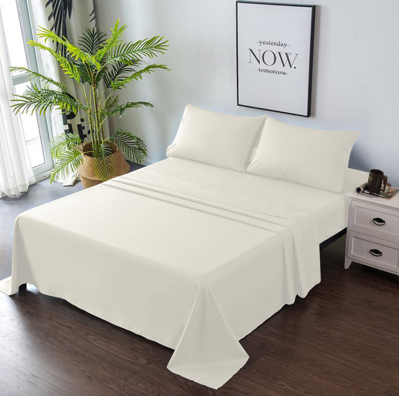 beige bedding set
