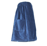 navy women's spa wrap