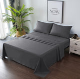 grey bed sheets
