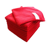 red microfiber towel