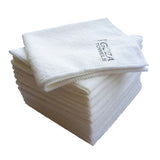 white microfiber towels