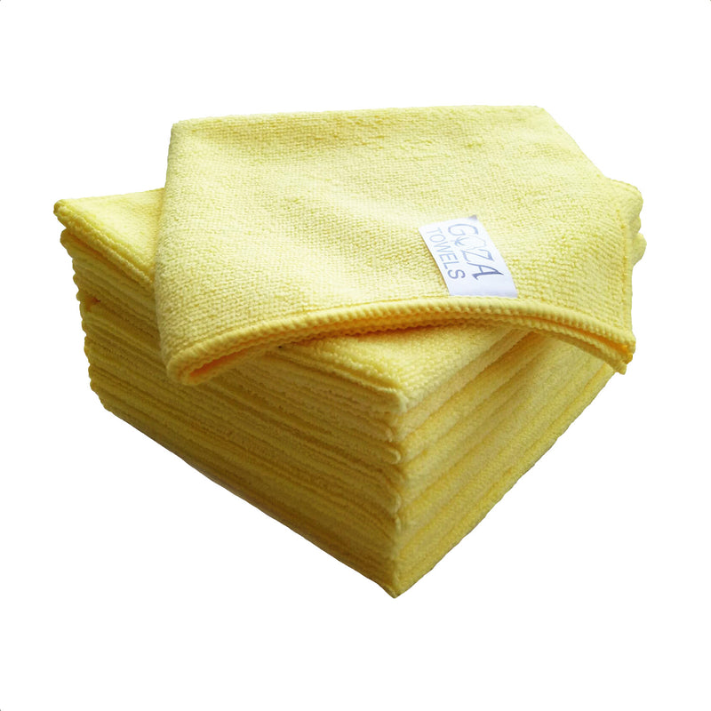 yellow microfiber cloth