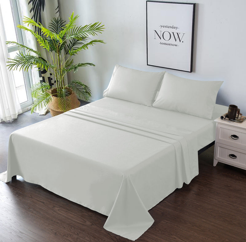 light grey bed sheets