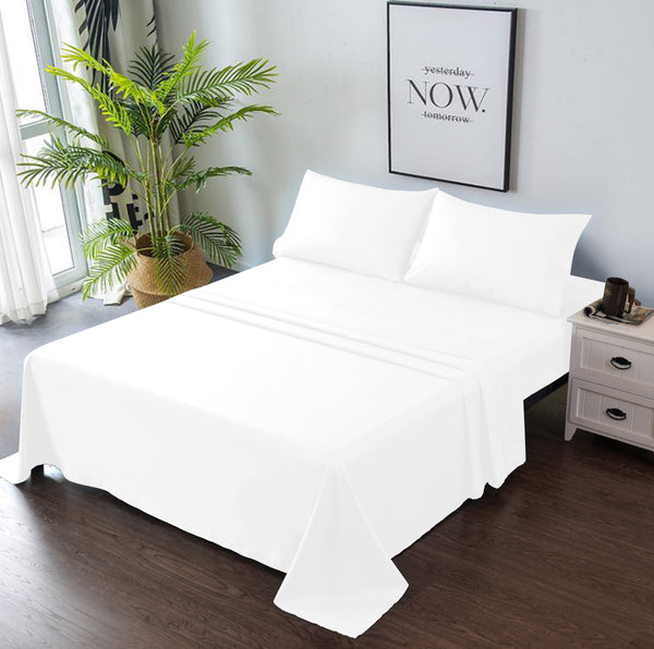 white bedding set