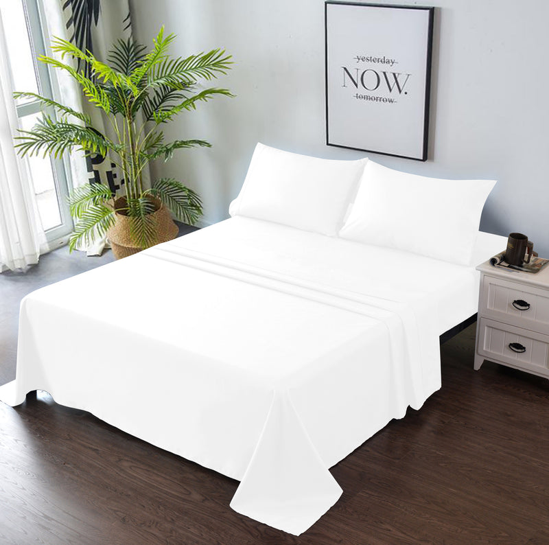 white bedding set