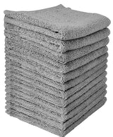 grey cotton washcloth