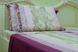 floral plaid flannel flat sheet