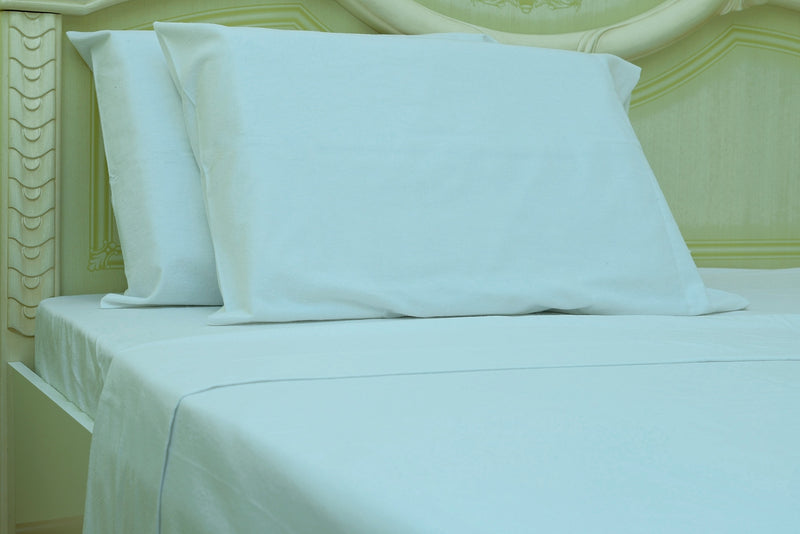 white flannel pillowcases