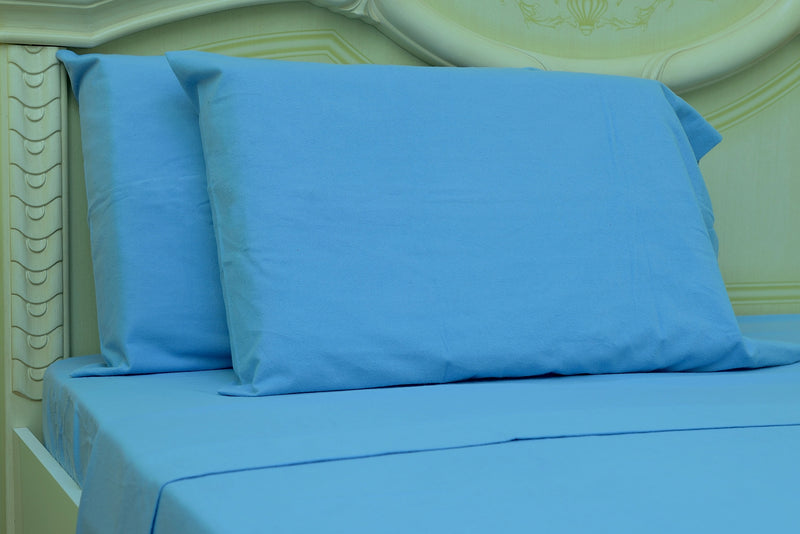 Goza Cotton Flannel Fitted Bed Sheet - Deep Pocket, Solid Color – Gozatowels