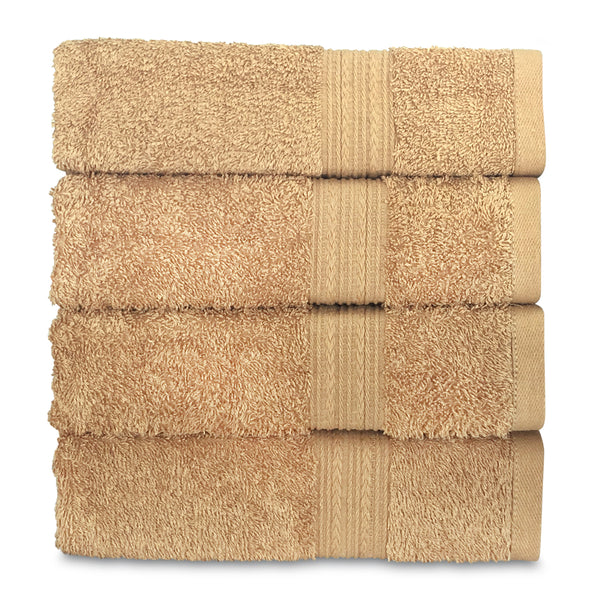 brown hand towel