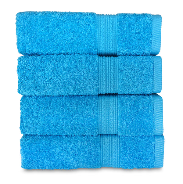 aqua blue hand towel