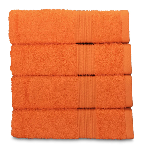 orange hand towel