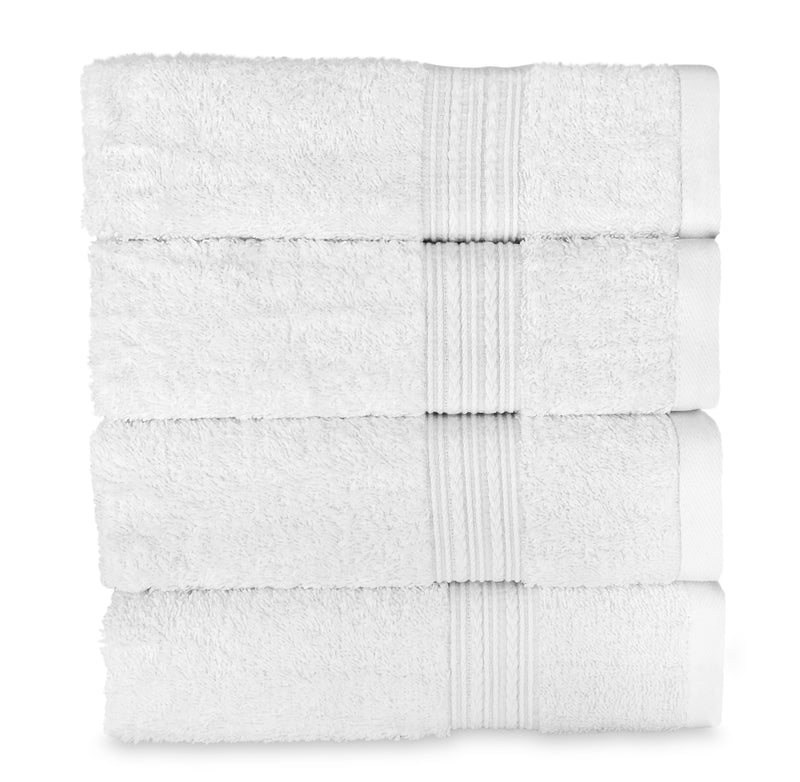 HOMERHYME Hand Towels for Bathroom, 24 Pack 25''*15'' Microfiber White Bath  Hand Towels, Quick Dry Lint Free Soft Absorbent Bulk Washcloths Decorative