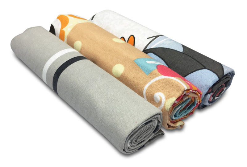 Goza Baby %100 Cotton Flannel Receiving Blankets 3 Pack - Gozatowels