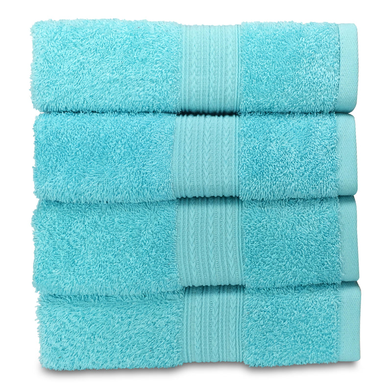 light turquiose hand towel