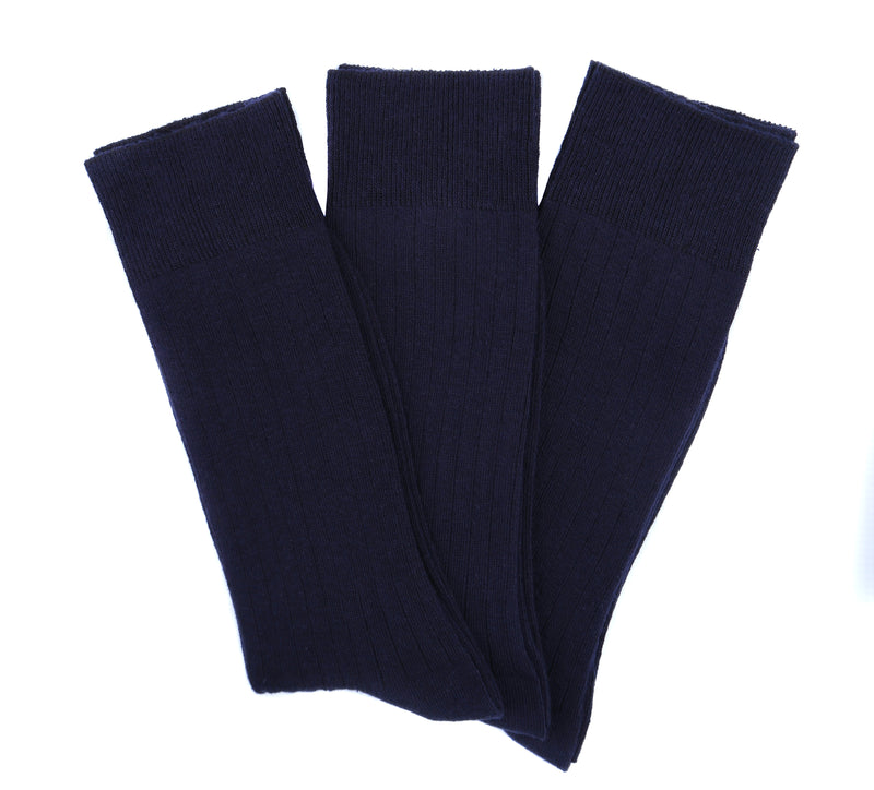 Goza Socks Men's Cotton Blend and Ribbed Dress Socks - Gozatowels