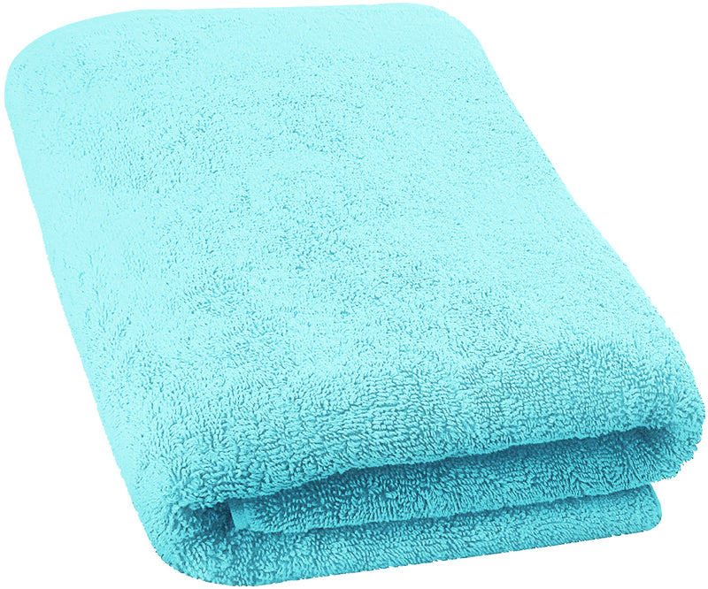 Extra Large Bath Towel - Oversized Ultra Bath Sheet - 100% Cotton - SPA  BLUE/GREEN COLOR