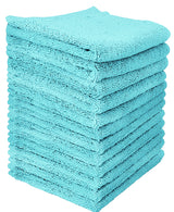 turquoise cotton washcloth