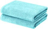 turquoise bath towel