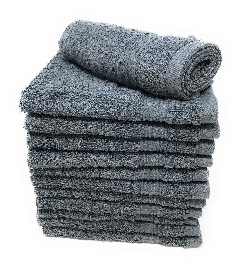 grey wash cloths