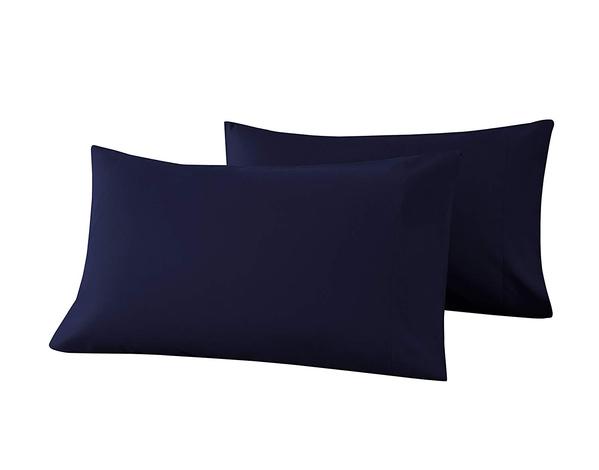 navy blue pillow cases
