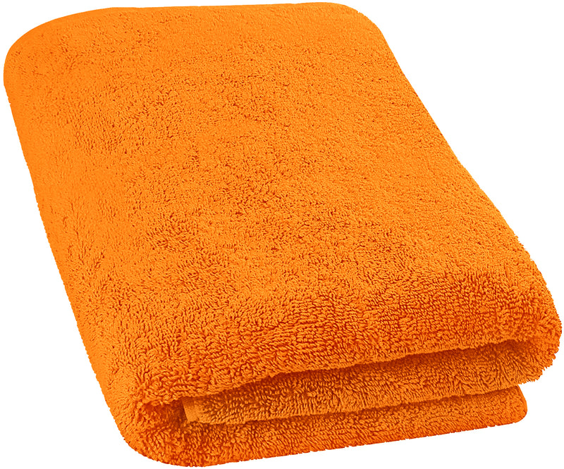 NINE WEST Oversized Luxury Terry Bath Sheet, Soft & Plush 40x80 Inch Extra  Large Jumbo Bath Towels, 100% Turkish Cotton (Orange)