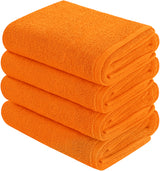 orange hand towel