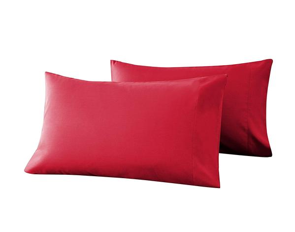 red pillow cases