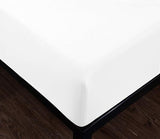 white fitted sheet