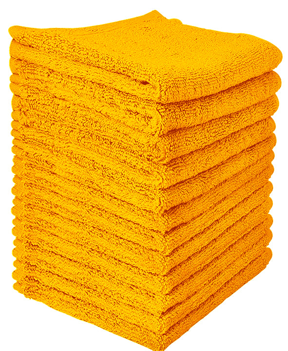 yellow washcloth