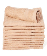 brown cotton washcloths