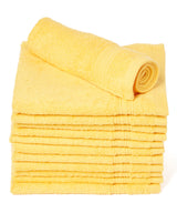 yellow cotton washcloths