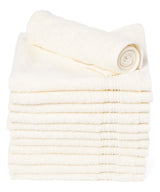 beige washcloth