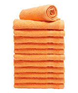 orange wash cloth