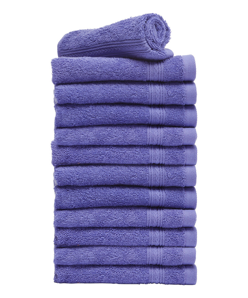 lavender purple cotton washcloth