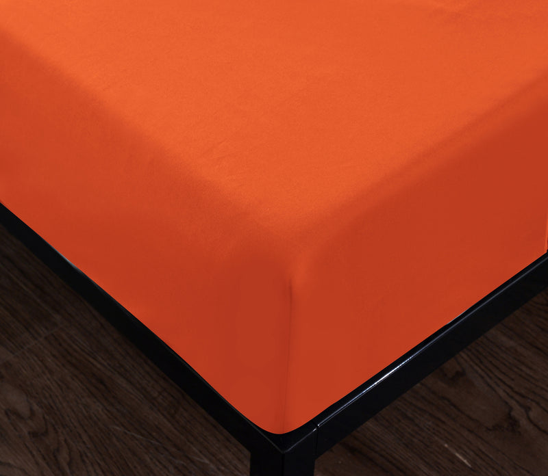 orange fitted sheet