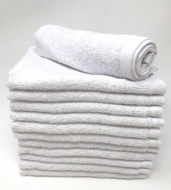 white washcloth