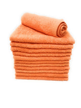 orange wash cloths