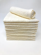 beige wash cloths