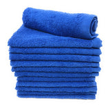 blue washcloth