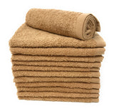 brown washcloths